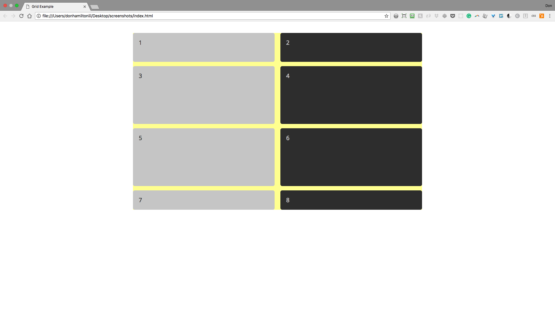 Grid with 'fr' units